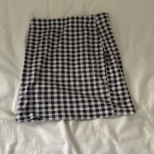 plaid blue skirt from Shein